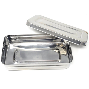 Boîte de Stérilisation Manuelle en Acier Inoxydable 8x4x2 Pouces Autoclavable Chirurgical Dentaire CE ISO OEM pour Hôpitaux - Product Image 3