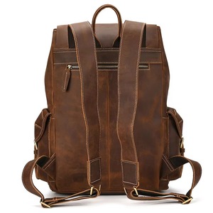 <b>Large</b> Capacity Waterproof Leather <b>Backpack</b> Vintage Anti-Theft Laptop Bag for Business Trip Rucksack LBP-0429 - Product Image 2