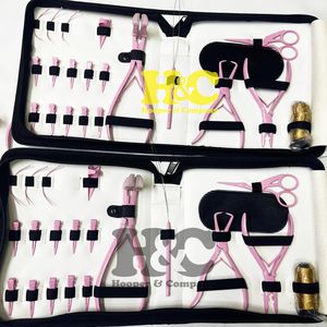 New Arrivals Hair Extension <b>Tools</b> <b>Pink</b> Functional Hair Extension Pliers Micro Bead Stainless Steel Hair <b>Kit</b> Sustainable mink - Product Image 5
