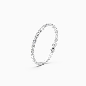 <b>Infinity</b> Shine Oval Diamond <b>Bracelet</b> Crafted With 13.61 Ct Lab Grown Diamond | In 9K Yellow White And Rose Gold - Product Image 2