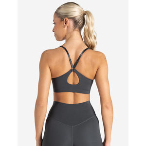 Nouveau soutien-gorge de sport lavé à bretelles réglables, encolure en V, lisse, haute performance, pour femme adulte - Product Image 5