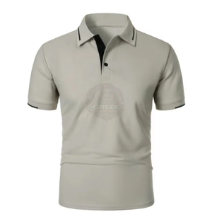 Chemises Polo Personnalisées en Coton et Polyester Respirant, Col Classique, Vêtements Décontractés avec Broderie et Impression, Fabricant - Product Image 1