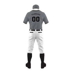 Maillot de baseball camouflage personnalisable pour homme, 100 % polyester, vêtements de sport par sublimation avec impression du nom de l'équipe, uniformes - Product Image 3