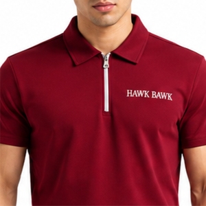 Ensemble polo et short de golf décontracté pour homme, vêtements d'été, fermeture éclair, respirant, séchage rapide, extensible dans quatre directions, uniforme de golf - Product Image 4