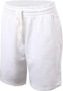 Shorts de sport pour femmes à taille haute en tissu éponge Coupe droite Ceinture élastique Séchage rapide et respectueux de l'environnement Shorts décontractés - Product Image 4