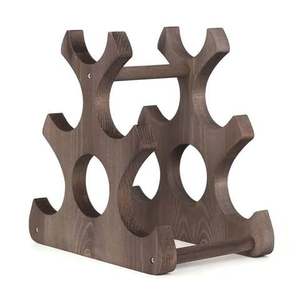 Estante para vinos de pared, tamaño pequeño, de metal, para bares en casa, pubs, uso decorativo, soporte para botellas, organizador de botellas de vino. - Product Image 6