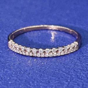 แหวนแต่งงานทรงกลมสุดพิเศษ เพชรเพาะเลี้ยงในห้องปฏิบัติการ รับรองโดย IGI สี D E F ความสะอาด VVS VS ตัวเรือนทองคำ ทองคำโรสโกลด์ ทองคำขาว - Product Image 2