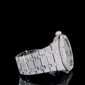 Reloj Mecánico Automático de Lujo con Diamantes Moissanite VVS de 41 mm, Estilo Iced, Cristal Analógico, Regalo para Hombres y Mujeres, Estilo Hip Hop - Product Image 3