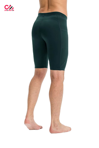 Pantalones Cortos de Compresión Deportivos para Hombre, de Color Sólido, Transpirables, de Secado Rápido, Cintura Elástica, Precio Bajo - Product Image 4