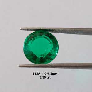 พลอยมรกตทรงกลมหลากหลายแบบ ขายส่งพลอยมรกตจากห้องปฏิบัติการ ไม่ใช่พลอยธรรมชาติ ผลิตด้วยมือ สำหรับทำเครื่องประดับ - Product Image 1