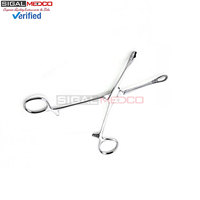 Mini-pince à éponges 6,5'' classique plaquée argent, instrument hémostatique pour piercing corporel, pince à pansement en acier inoxydable antidérapante