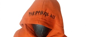 Sudadera con Capucha de Streetwear con Logo Cruzado Naranja Brillante para Hombre, Estilo Vintage, de Gran Gramaje, Casual, de Manga Larga y Oversize - Product Image 4