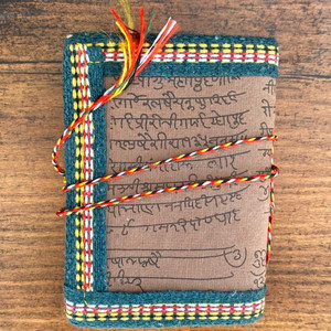 ผ้าคอตตอนจิตวิญญาณแบบไม่ซ้ำใครทำด้วยมือแท้แบบใหม่รักษาความปลอดภัยด้ายปิดวารสารวินเทจสีสันสดใสแผ่นไดอารี่แบบไม่มีเส้นนำกลับมาใช้ใหม่ - Product Image 6