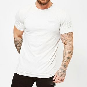 Camiseta de Hombre de Alta Calidad, Corte Cuadrado, Manga Corta, 100% Algodón, Cuello Redondo, Ligera, Transpirable, Antiarrugas, Ecológica, Tejido Suelto, Color Sólido - Product Image 6