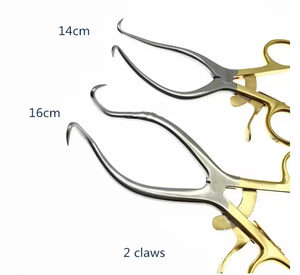 Retractor Óseo Manual Autoretráctil Weitlaner, Puntas de Acero Inoxidable con Punta Ciega, Instrumentos Quirúrgicos Ortopédicos - Product Image 3