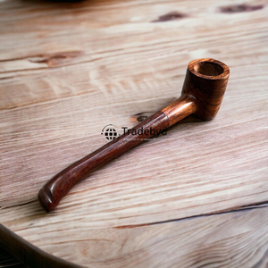 Pipe à tabac en bois naturel écologique moderne de qualité supérieure, fabriquée à la main par Tradebyd - Product Image 2