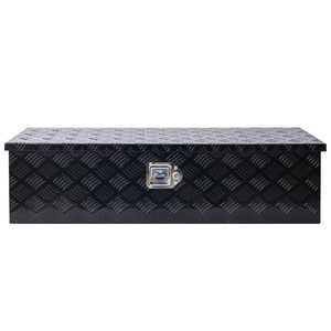 39-Inch Heavy Duty Aluminum <b>Tool</b> <b>Box</b> Truck Bed and Outdoor Trailer Pickup Storage Organizer RV Underbody Storage <b>Tool</b> <b>Box</b> - Product Image 2