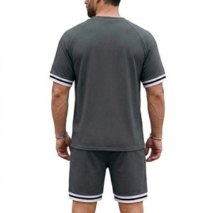 Conjunto Deportivo de Verano Personalizado al por Mayor, Camiseta y Pantalones Cortos Transpirables, 100% Algodón, Ropa Deportiva de Entrenamiento, Secado Rápido, Informal - Product Image 6