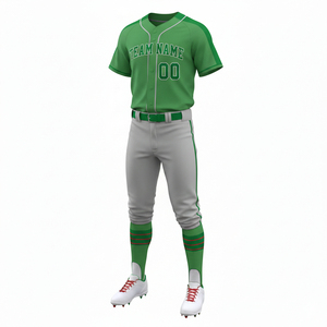 Uniforme de Béisbol Personalizado 100% Poliéster Transpirable, Camiseta y Pantalón de Alta Calidad, Impresión Sublimada, Secado Rápido, Cuello en V, Ropa Deportiva - Product Image 4