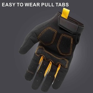 Gants de sport en cuir TPR à doigts entiers, haute qualité, résistants aux chocs, pour hommes, prix de gros - Product Image 3
