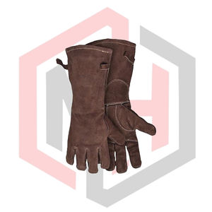 Guantes de Bombero de Cuero de Calidad, Guantes de Seguridad Industriales Resistentes para Soldadura, Antiestáticos, Sin Silicona, Sin Polvo - Product Image 3