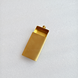 Modern Solid Brass <b>Matchbox</b> Cover Handcrafted Gold/Silver Safety Durable Eco-Friendly Water Resistant Lighting Kitchen Utility - Product Image 3