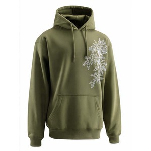 Sweat-shirt à capuche oversize pour homme en molleton 100% coton, imprimé VIBE, décontracté, pour l'automne, avec poche avant, coupe classique, respirant, vente en gros - Product Image 4