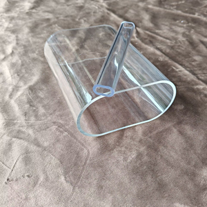 Tube ovale en acrylique organique haute transparence, tube creux blanc laiteux - Product Image 4