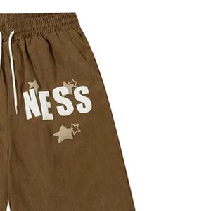 Hot Summer Outdoor Gym Sport Running Shorts pour hommes Plus Size Logo personnalisé Short en coton brodé Style décontracté - Product Image 4