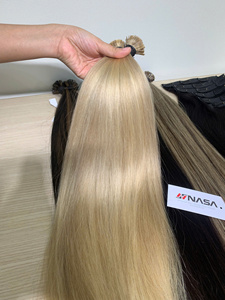 ผมต่อแบบแบนปลายผม ยี่ห้อ NASA HAIR VIETNAM ผมเวอร์จินแท้ 100% ผมเวียดนาม คุณภาพพรีเมียม ปรับแต่งสีได้ ไมโครลิงค์ 200 กรัม จากโรงงาน - Product Image 2