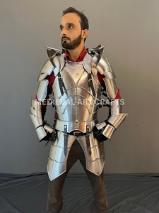 Armadura Medieval de Metal con Placa Pectoral, Hombreras y Correas de Cuero Hechas a Mano para Disfraz de Fantasía - Product Image 3