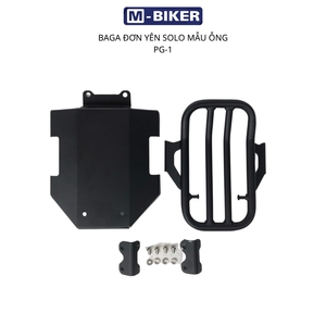 Soporte de Asiento Individual M-Biker, Portaequipajes Trasero de Acero Inoxidable PG1, Diseño Tubular para Modificación/Actualización de Motocicletas de Calle - Product Image 1