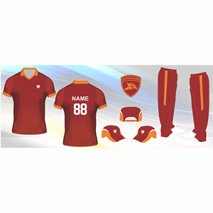 เสื้อกีฬาระบายอากาศได้ดีเสื้อทีมคริกเก็ตเสื้อยืดชื่อทีมโลโก้สีออกแบบได้ตามต้องการ - Product Image 4