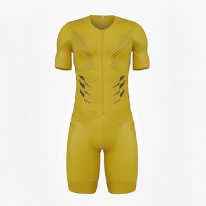 Combinaison de cyclisme personnalisée par sublimation pour hommes, maillot de course sur route aérodynamique, vente en gros - Product Image 5