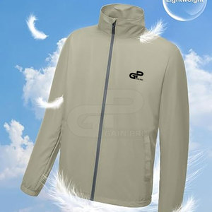 เสื้อกอล์ฟกันลมสำหรับผู้ชาย OEM ODM รับทำโลโก้ กันน้ำ กันลม น้ำหนักเบา แบรนด์ส่วนตัว ปักลายแบบซับลิเมชั่น - Product Image 4