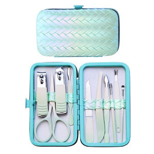 Ensemble de 10 pinces à cuticules et pinces à sourcils professionnelles en acier inoxydable, kit de soin des ongles - Product Image 1