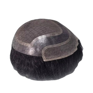 Toupee para Hombre Taz Hair, Peluca de Cabello Humano 100%, Densidad 60%-150%, Cabello Remy Indio, Resistente al Agua, Suave, Ondulado Profundo - Product Image 3