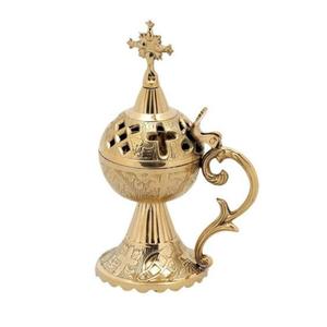 Quemador de incienso/bakhoor de latón con diseño personalizado para iglesias ortodoxas, diseños duraderos y personalizables. - Product Image 6