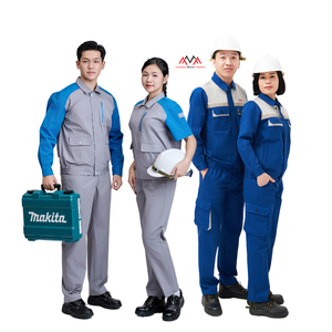 Combinaison de travail à manches longues et col montant, personnalisable, pour mécanicien, électricien, travaux extérieurs, uniforme FMF, faible MOQ, excellent prix - Product Image 1