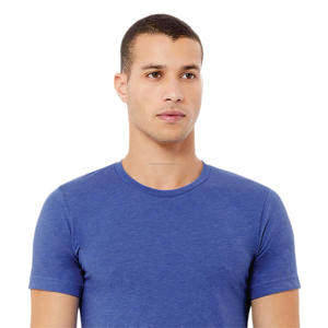 Camiseta de Cuello Redondo para Hombre, Corte Regular, Lisa, Teñida, de Manga Corta, Tejida, Cómoda, Ligera, Informal, para Uso Diario - Product Image 4