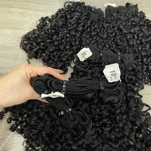 Cheveux vierges bruts vietnamiens de qualité supérieure pour boucles, couleur naturelle, soyeux, tissage double trame à la machine, 100g - Product Image 2