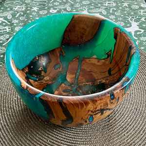 ชามสลัดเรซิ่นอีพ็อกซี่แบบอินเดียทำมือรักษ์โลก งานแกะสลักสำหรับโต๊ะครัว ปรับแต่งได้สำหรับงานปาร์ตี้ บ้านใหม่ - Product Image 5