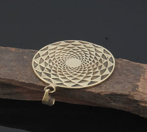 จี้เงินแท้ 925 ชุบทองแบบวินเทจ ประดับด้วยกรอบแบบโบราณ สไตล์เหรียญโบราณ เครื่องประดับสำหรับทุกเพศ เหมาะสำหรับวันครบรอบ - Product Image 5