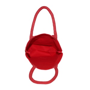 Heavy Duty Dyed Red Color Padded Rope Handle 20 OZ Natural Cotton <b>Canvas</b> Bag for Shopping Promotion - Product Image 6