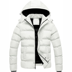 Hot Sale Customizable Crew <b>Neck</b> Front Logo Camouflage Embroidery Winter Hooded Windproof Puffer Jacket OEM Service High Quality - Product Image 1