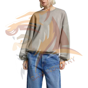 Sweat-shirts surdimensionnés personnalisés de haute qualité, style nouveau, avec logo personnalisé, pour femmes - Product Image 3
