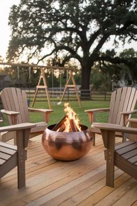 Brasero en cuivre haut de gamme pour extérieur, bol chauffant de jardin, centre de divertissement en métal fait main pour terrasse, décoration élégante pour réunions à domicile - Product Image 4