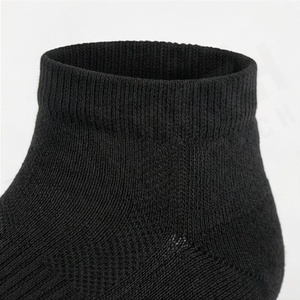 <b>Black</b> Crew Athletic <b>Socks</b> Geometric Pattern Breathable Polyester Spandex Basketball Sports <b>Socks</b> for Adults Summer - Product Image 4