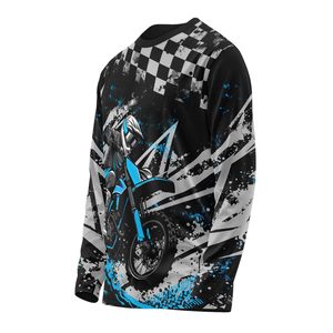 Low MOQ Unisex Long-sleeved <b>Motorcycle</b> <b>Shirts</b> Outdoor Sports Quick Dry Heat-Transfer Printed Breathable Plus Size % Polyester - Product Image 4