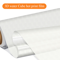 Film PET Transfer Panas Terlaris 30cm 60cm Roll Film DTF 3D Water Cube